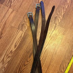 - Used stirrup leathers English brown